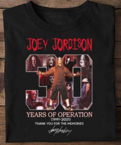 Awesome Joey Jordison Slipknot band 30 years of Operation 1991-2021 thank you for the memories signature shirt 5