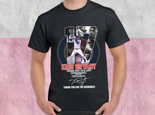 Kris Bryant Shirt, Chicago Cubs Shirt, Autograph Kris Bryant Shirt, Baseball Shirt 1