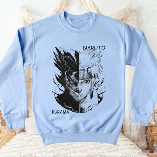 Kurama And Uzumaki Naruto Shirt, Naruto Shirt, Kurama Shirt 3
