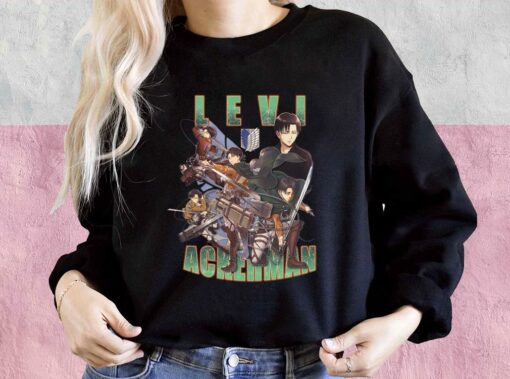Levi Ackerman Shirt, Anime Shirt, Attack On Titan Shirt 3