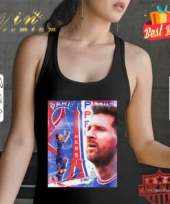 Original Lionel Messi Signature Paris Saint-Germain F.C. Poster Shirt 5