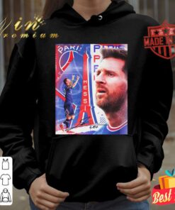 Original Lionel Messi Signature Paris Saint-Germain F.C. Poster Shirt 6