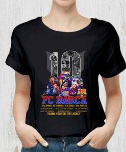 Awesome M10 Lionel Messi FC Barca records & achievements signature thank you for the legacy shirt 5
