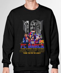 Awesome M10 Lionel Messi FC Barca records & achievements signature thank you for the legacy shirt 6