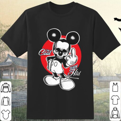 Mickey Mouse Skeleton Hands Fuck You Shirt 1