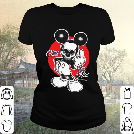 Mickey Mouse Skeleton Hands Fuck You Shirt 2