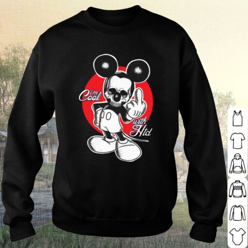 Mickey Mouse Skeleton Hands Fuck You Shirt 3