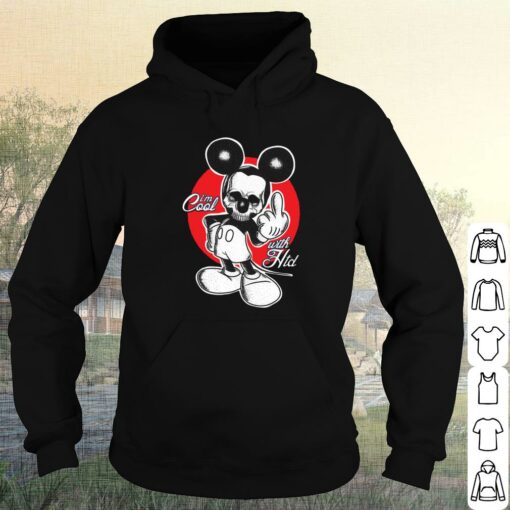 Mickey Mouse Skeleton Hands Fuck You Shirt 4