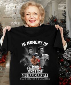 Hot Muhammad Ali in memory of june 3 2016 signature thank you for the memories shirt 6