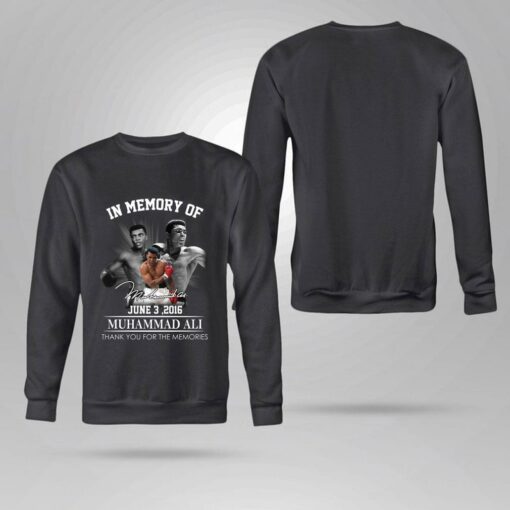 Hot Muhammad Ali in memory of june 3 2016 signature thank you for the memories shirt 4