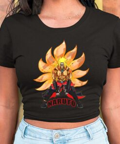 Naruto Transforms Into A Nine Tailed Fox Women Shirt, Kurama Nine Tail Fox Shirt 5