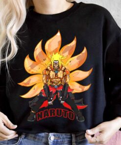 Naruto Transforms Into A Nine Tailed Fox Women Shirt, Kurama Nine Tail Fox Shirt 6