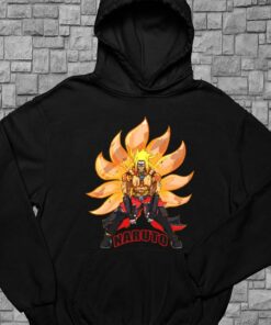 Naruto Transforms Into A Nine Tailed Fox Women Shirt, Kurama Nine Tail Fox Shirt 7