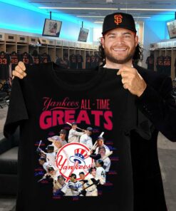 Funny New York Yankees All-time Greats Legends signatures shirt 5