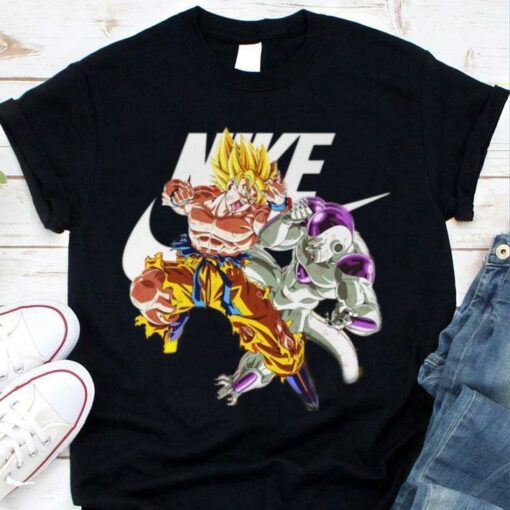 Best Nike Son Goku and Frieza Dragon Ball Shirt 1