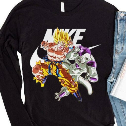 Best Nike Son Goku and Frieza Dragon Ball Shirt 4