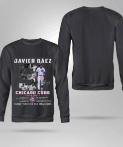 Premium No. 9 Javier Baez Signature Chicago Cubs 2014-2021 All Star World Series Champion Thank You Shirt 7