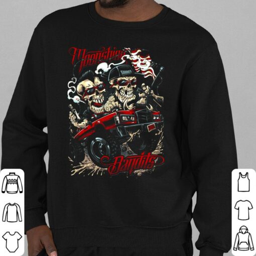 Official Moonshine Bandits Skeleton Jeep America Shirt, Moonshine Bandits Shirt 4