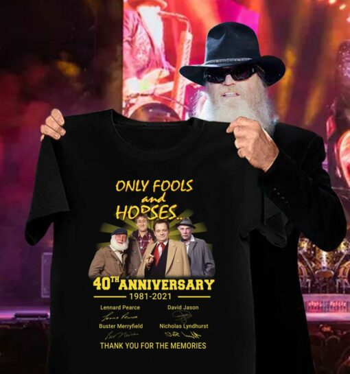 Original Only Fools and Horses 40th Anniversary 1981-2021 Signatures shirt 3