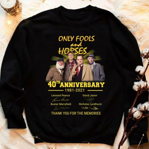 Original Only Fools and Horses 40th Anniversary 1981-2021 Signatures shirt 4