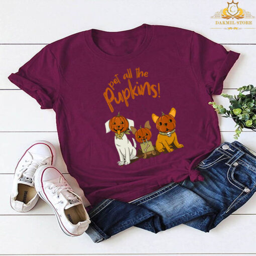 Pet all the Pupkins Halloween T-shirt
