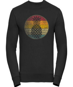 Pineapple Fruit Retro Style Vintage Distressed 70s 80s Gift Sweatshirt