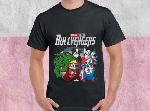 Pitbull Avengers Shirt, Marvel Avengers Bulldog Bull Avengers T-Shirt, Bull Dog Shirt, Avengers Hero Shirt 1