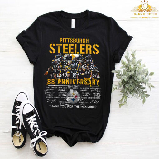 Pittsburgh Steelers 88 Anniversary Thank You For The Memories T Shirt