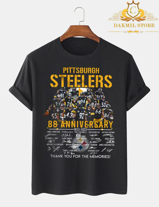 Pittsburgh Steelers 88 Anniversary Thank You For The Memories T Shirt