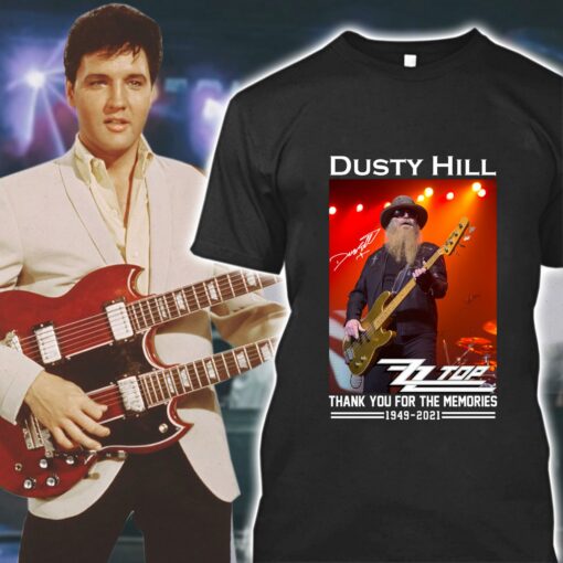 Funny RIP Dusty Hill Rest In Peace ZZ Top Rock Band Thank Memories Shirt 1