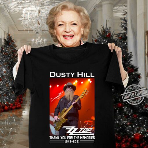 Funny RIP Dusty Hill Rest In Peace ZZ Top Rock Band Thank Memories Shirt 3