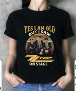 Best RIP Dusty Hill Yes i am old but i saw ZZ Top band on stage signatures vintage sunset shirt 6