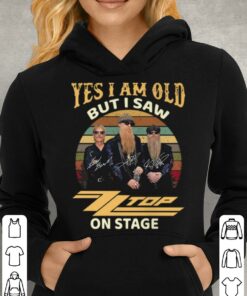 Best RIP Dusty Hill Yes i am old but i saw ZZ Top band on stage signatures vintage sunset shirt 7