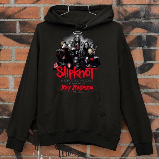 Original RIP Joey Jordison In Memory Of 1975-2021 SlipKnot band World Tour 2021 Shirt 4