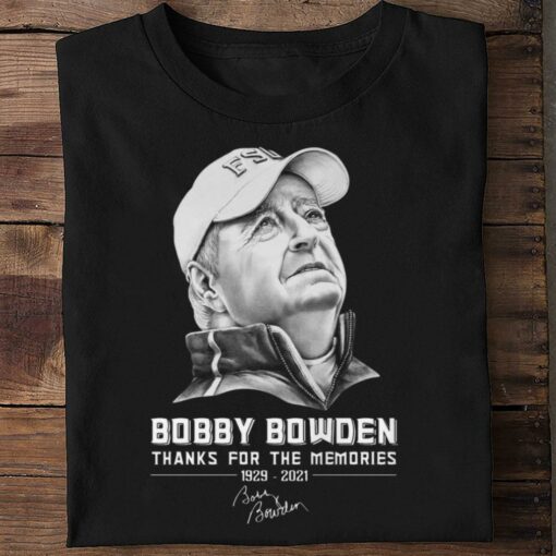 Hot Rest In Peace Legend Bobby Bowden 1929-2021 Coach Florida State Seminoles Signature Shirt 2