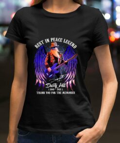 Funny Rest In Peace Legend Dusty Hill 1949-2021 signature thank you for the memories shirt 5
