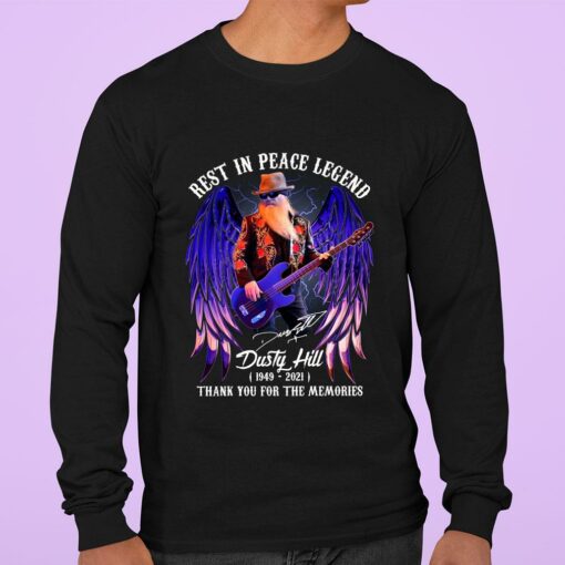 Funny Rest In Peace Legend Dusty Hill 1949-2021 signature thank you for the memories shirt 3