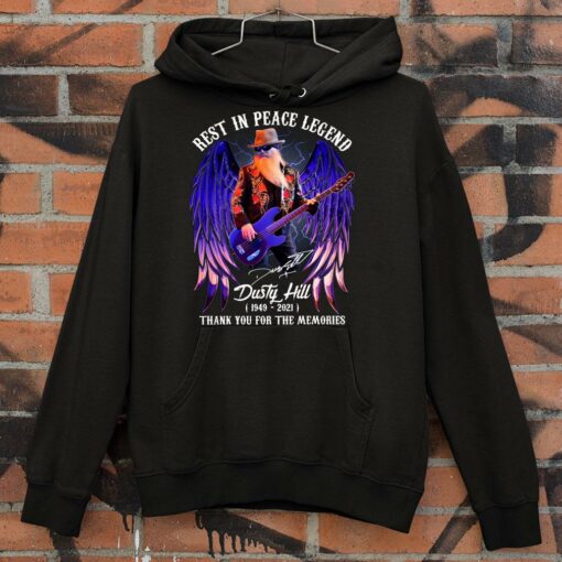 Funny Rest In Peace Legend Dusty Hill 1949-2021 signature thank you for the memories shirt 4