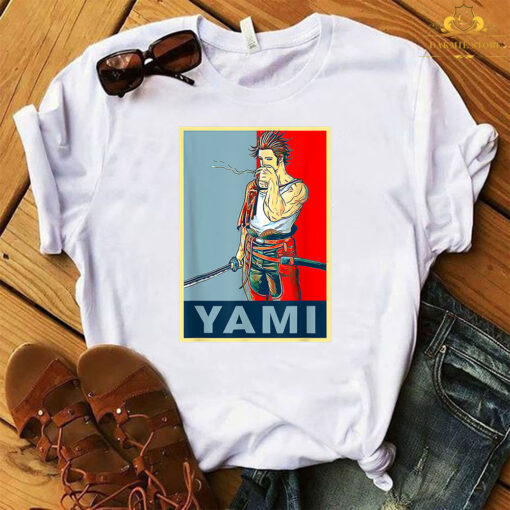 Retro Clover Anime Black Japanese Manga Yamis Costume T-Shirt