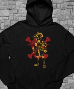 Retro One Piece Anime Shirt, Straw Hat Pirates, Monkey D Luffy, Japanese Anime Manga Shirt 7
