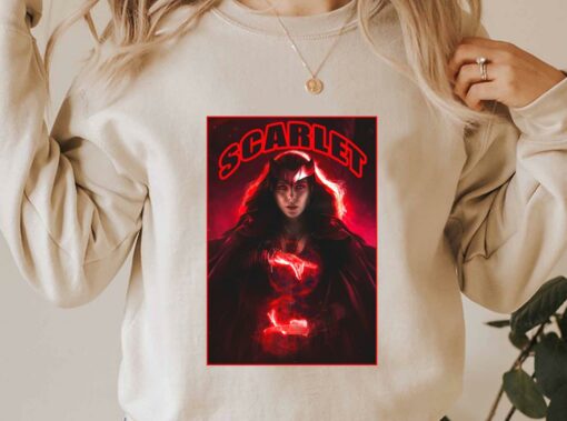 Scarlet Witch Shirt, Wandavision Shirt, Wanda Maximoff Shirt, Scarlet Witch Wandavision For Men Shirt 3