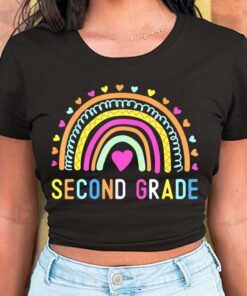 Second Grade Shirt, Second Grade Teacher Shirt, 2nd Second Grade Rainbow For Men Shirt 5