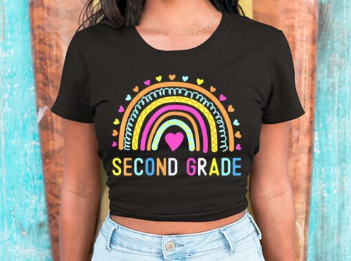Second Grade Shirt, Second Grade Teacher Shirt, 2nd Second Grade Rainbow For Men Shirt 2