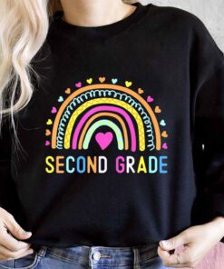 Second Grade Shirt, Second Grade Teacher Shirt, 2nd Second Grade Rainbow For Men Shirt 6