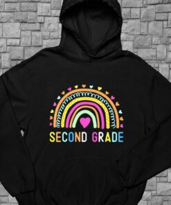 Second Grade Shirt, Second Grade Teacher Shirt, 2nd Second Grade Rainbow For Men Shirt 7
