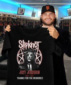 Original Slipknot Joey Jordison 1975-2021 signature thanks for the memories shirt 5