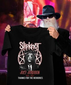 Original Slipknot Joey Jordison 1975-2021 signature thanks for the memories shirt 6