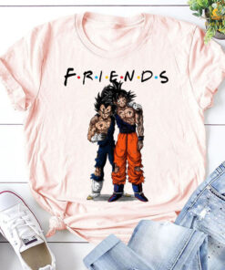 Son Goku and Vegeta Friends shirt, Anime Friends Shirt