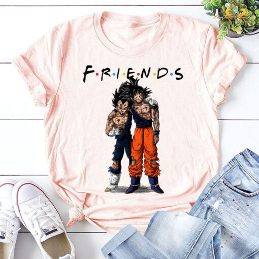 Son Goku and Vegeta Friends shirt, Anime Friends Shirt