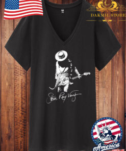 Stevie Ray Vaughan T-Shirt Blues Guitar Great V Neck